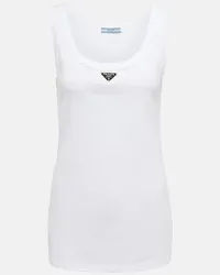 Prada Tanktop aus Baumwolle Weiss