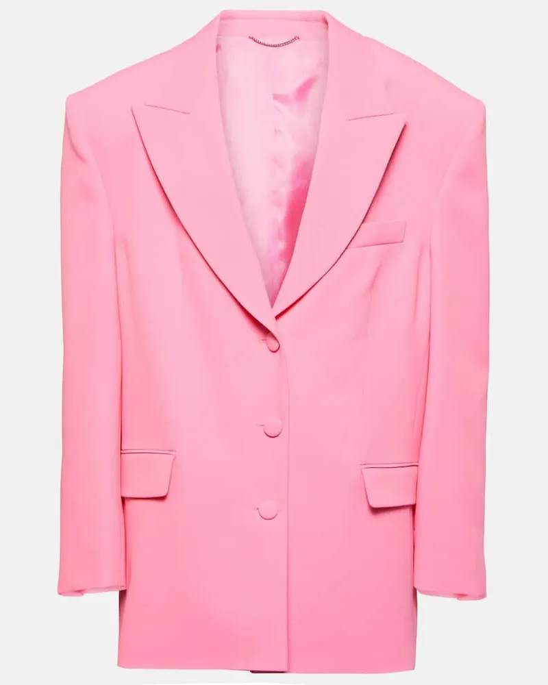 Magda Butrym Blazer aus einem Seidengemisch Rosa