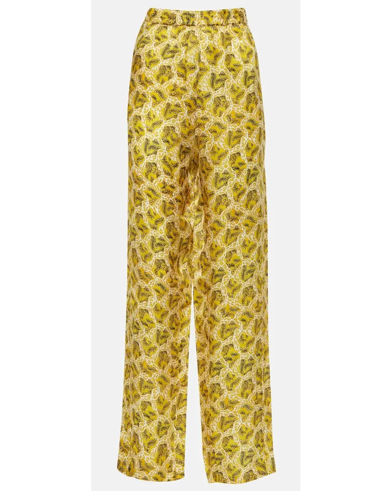 Isabel Marant Hose Piera aus einem Seidengemisch Multicolor