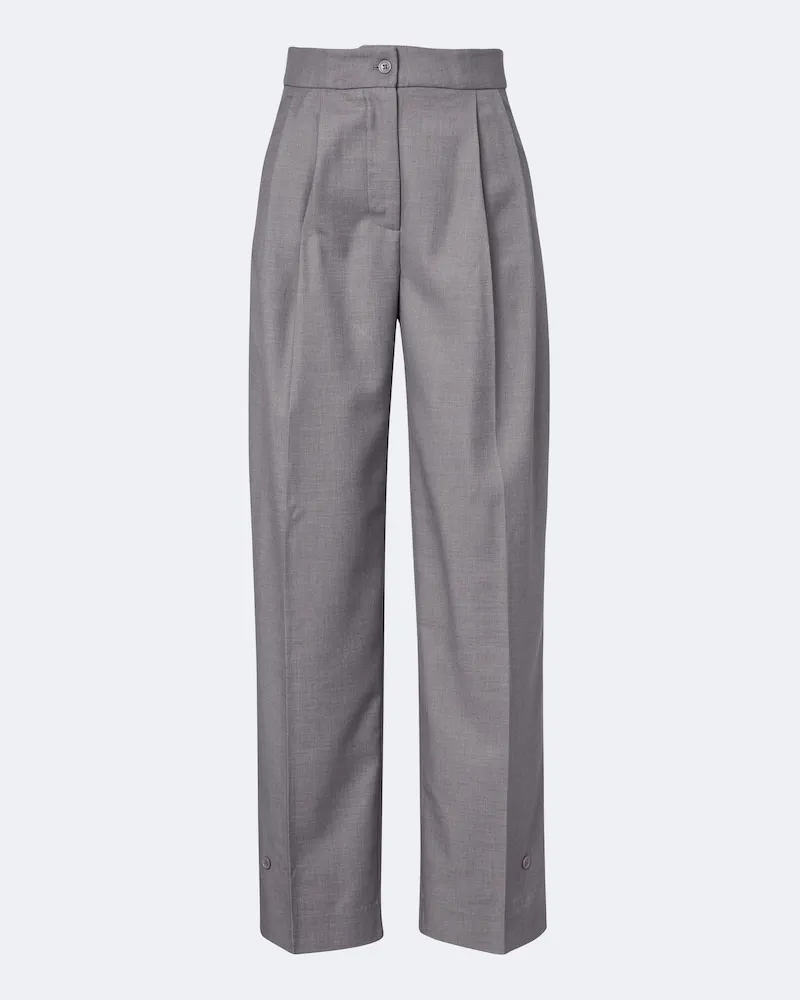 FRANKIE Shop Weite Hose Doyer Grau