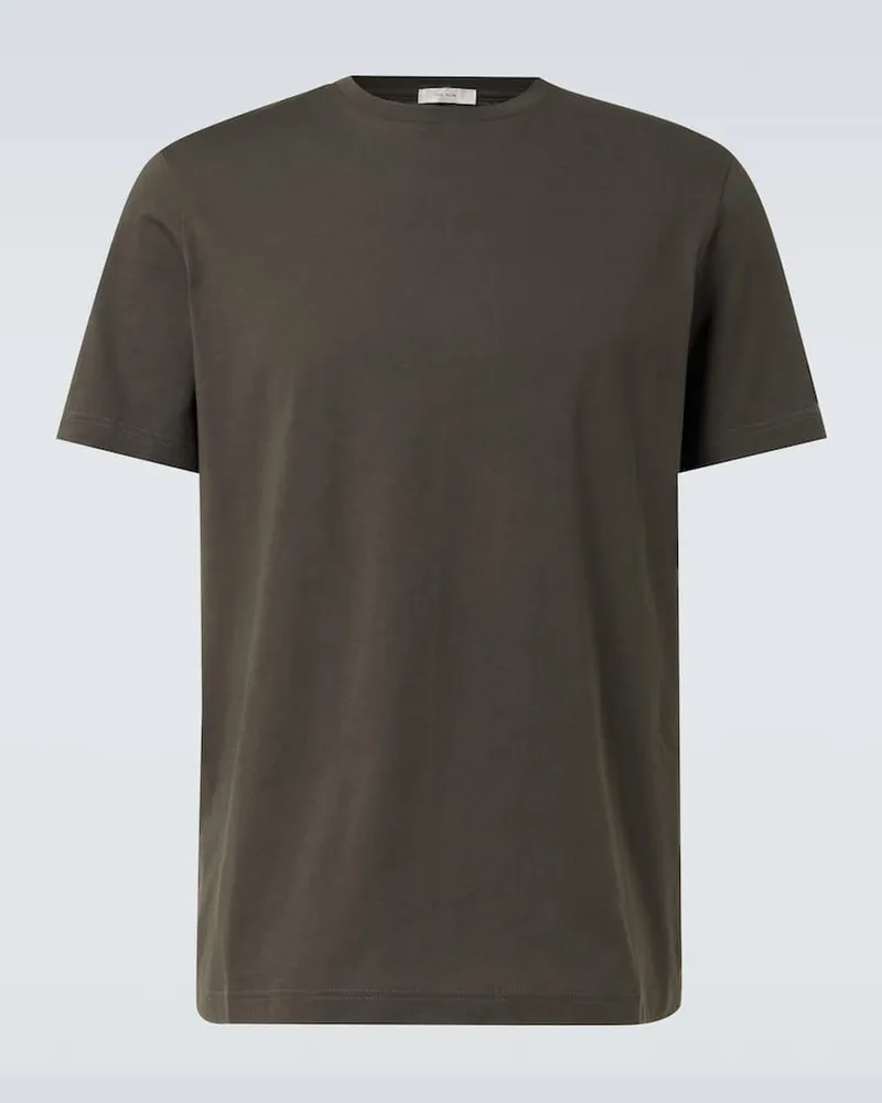 The Row T-Shirt Luke aus Baumwoll-Jersey Grün