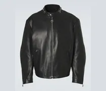 Lederjacke Horsebit