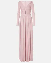 Giambattista Valli Maxikleid aus Jersey Pink