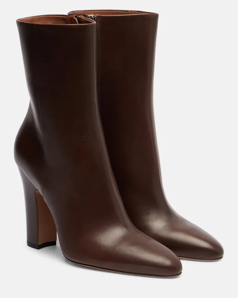 Paris Texas Ankle Boots Lavinia 100 aus Leder Braun