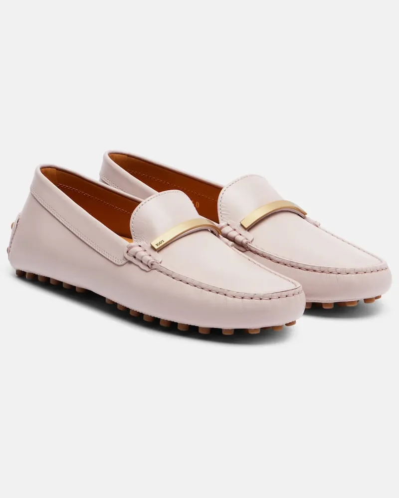 TOD'S Mokassins Gommino aus Leder Pink