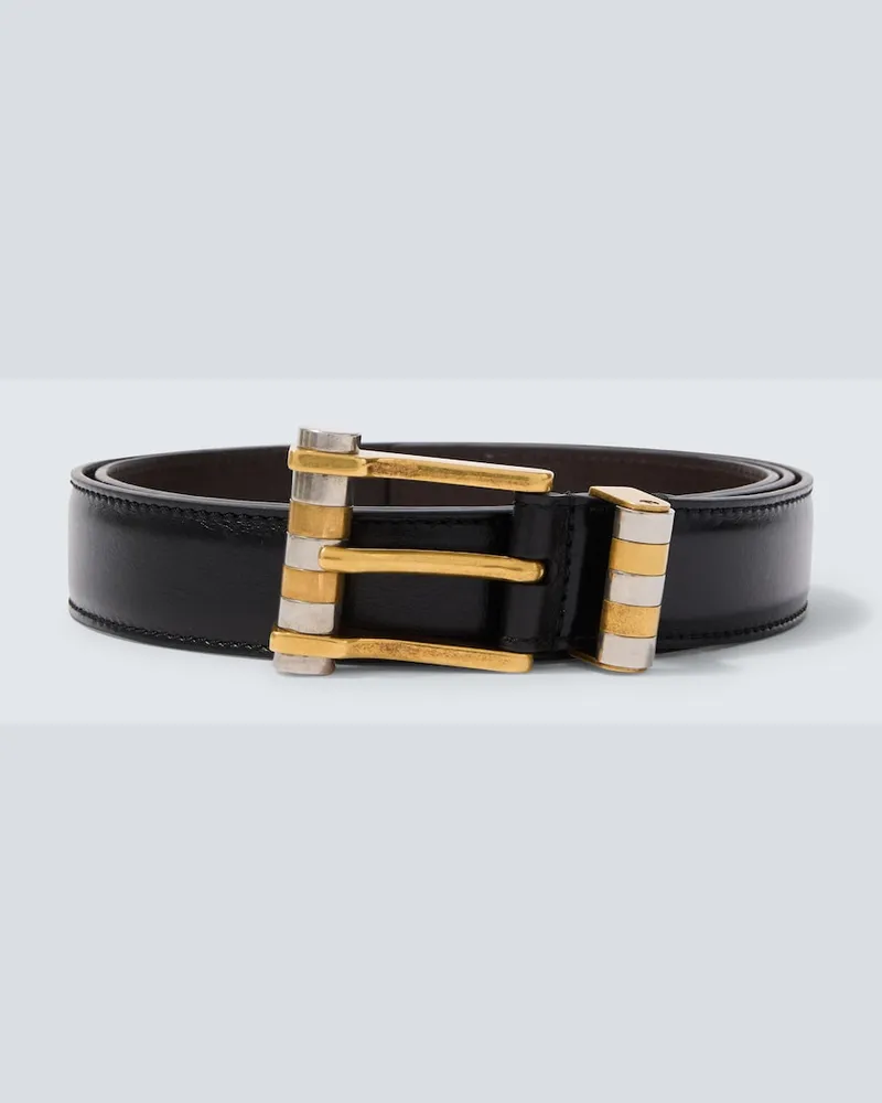 Versace Gürtel aus Leder Schwarz