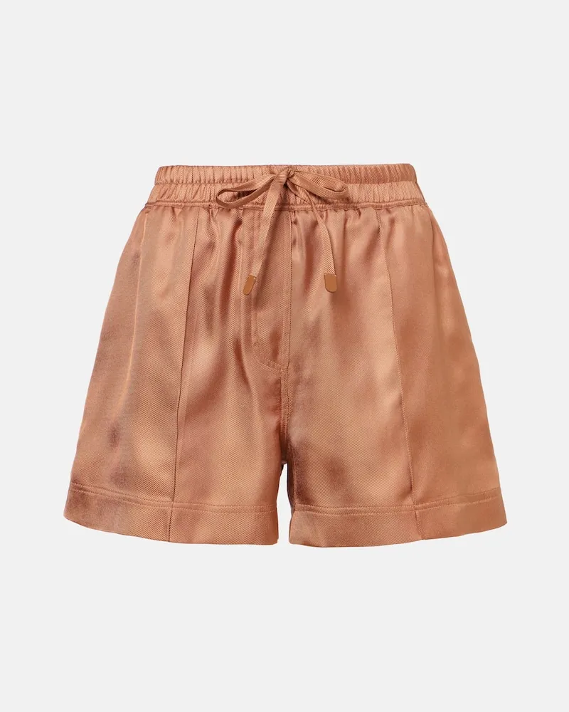 Tom Ford Shorts aus Seiden-Twill Braun