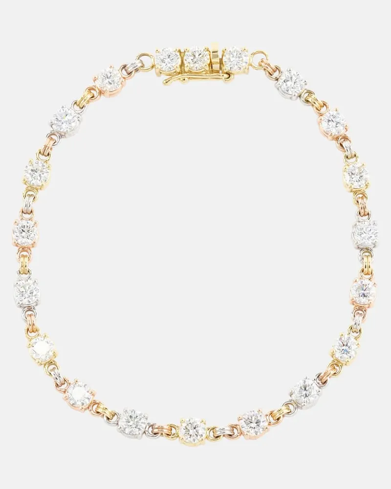 Spinelli Kilcollin Armband Aysa aus 18kt Gelb-, Rosé- und Weißgold mit Diamanten Gold