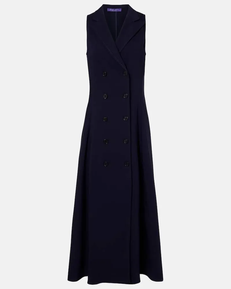 Ralph Lauren Midikleid Alecia aus einem Baumwollgemisch Blau