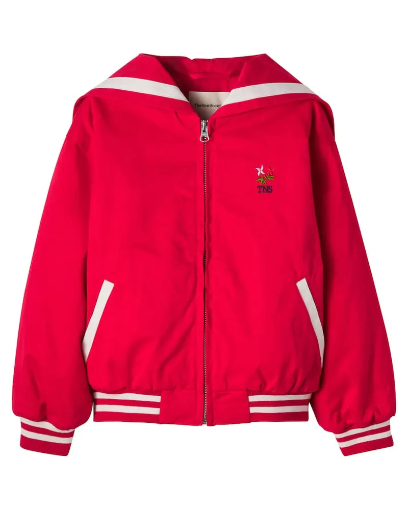 The New Society Jacke Buttercup aus Baumwolle Rot