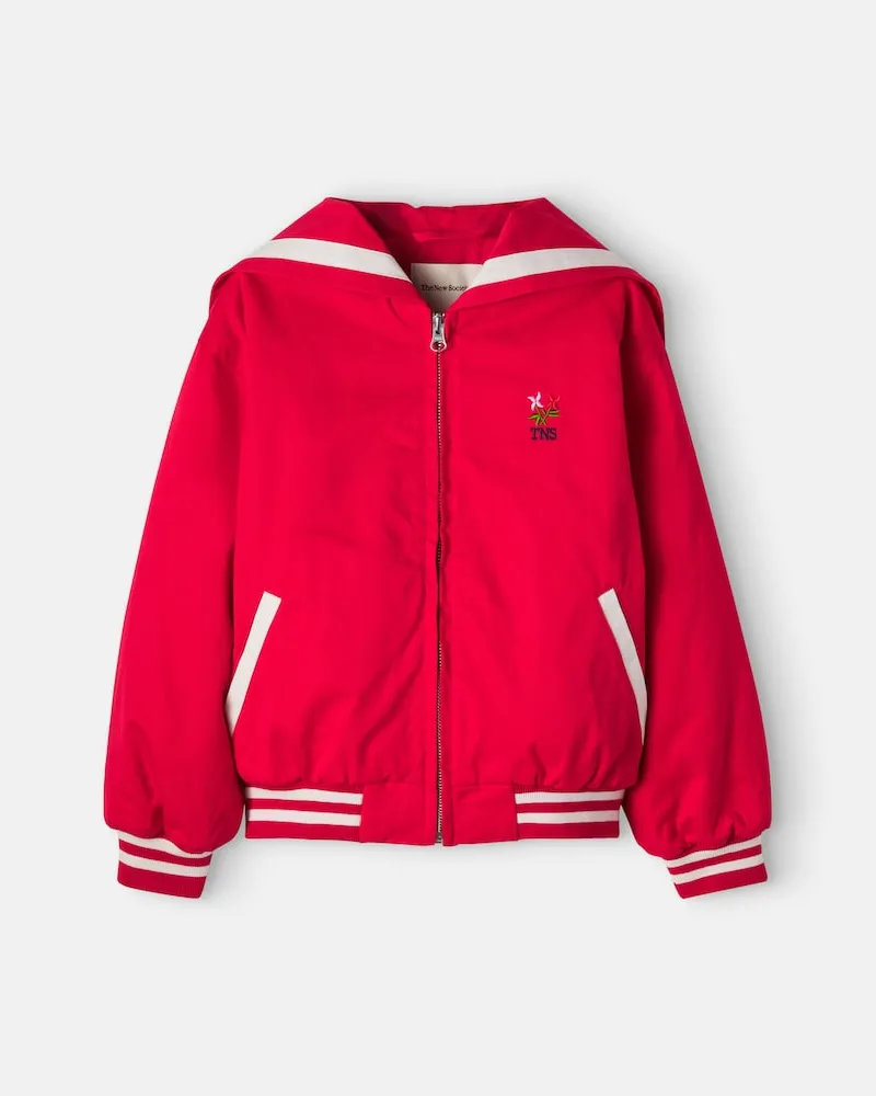 The New Society Jacke Buttercup aus Baumwolle Rot