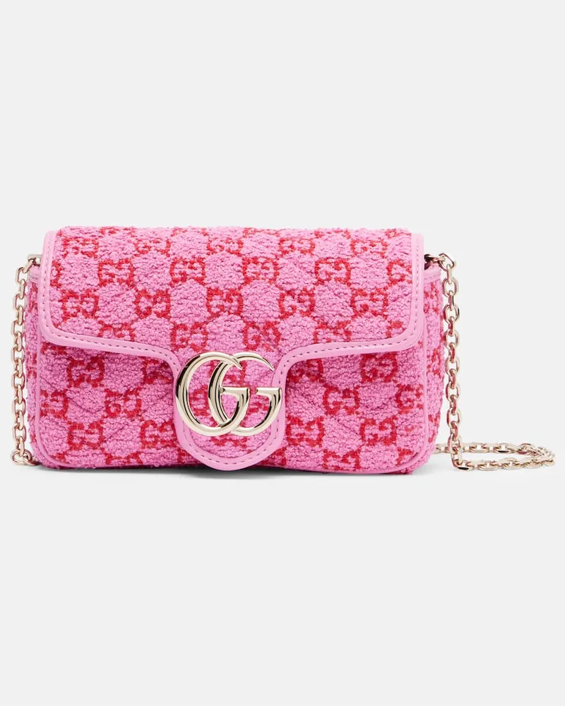 Gucci Schultertasche GG Marmont Mini Pink