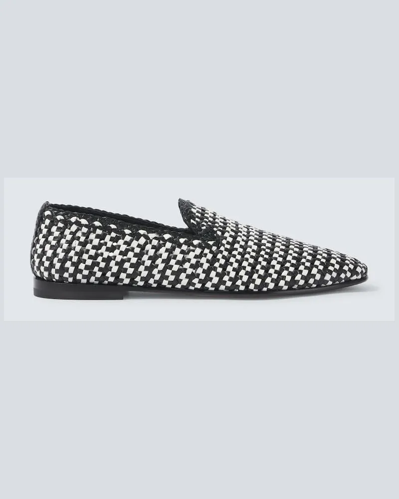 Dolce & Gabbana Slip-Ons aus Leder Schwarz