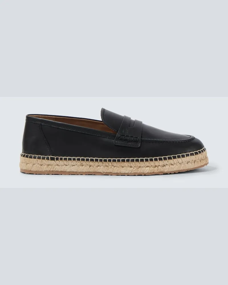 Gianvito Rossi Espadrilles aus Leder Schwarz