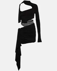 Thierry Mugler Minikleid mit Cut-outs Schwarz