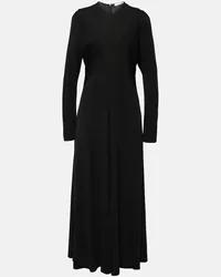 The Row Maxikleid aus Jersey Schwarz