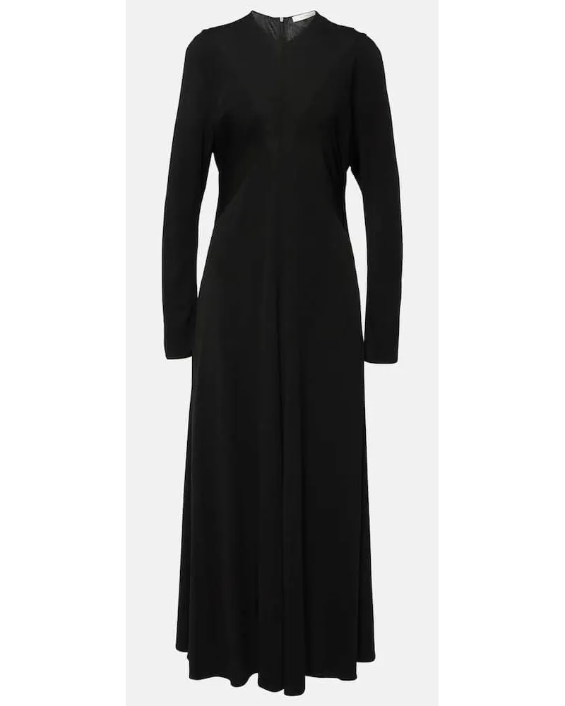 The Row Maxikleid aus Jersey Schwarz