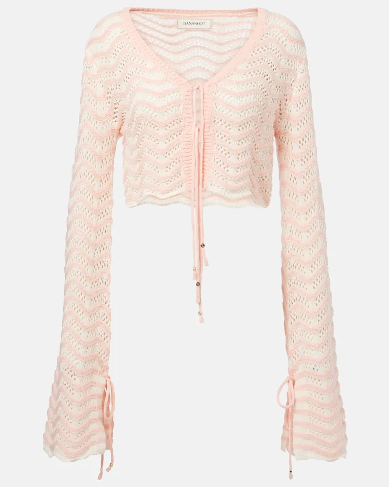 BANANHOT Cropped-Top Miana aus einem Baumwollgemisch Rosa