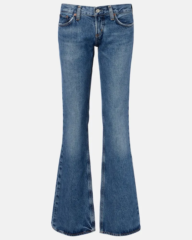 AGOLDE Low-Rise Bootcut Jeans Blau