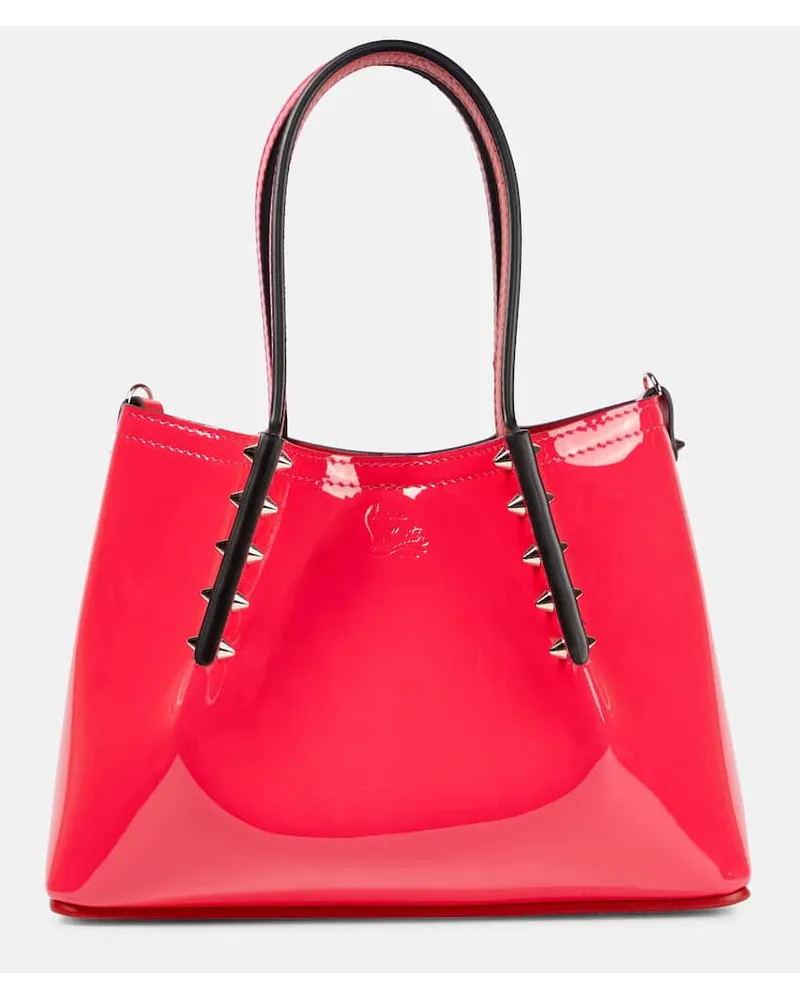 Christian Louboutin Tote Cabarock Mini aus Lackleder Pink
