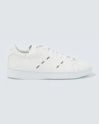 Kiton Sneakers aus Leder Weiss