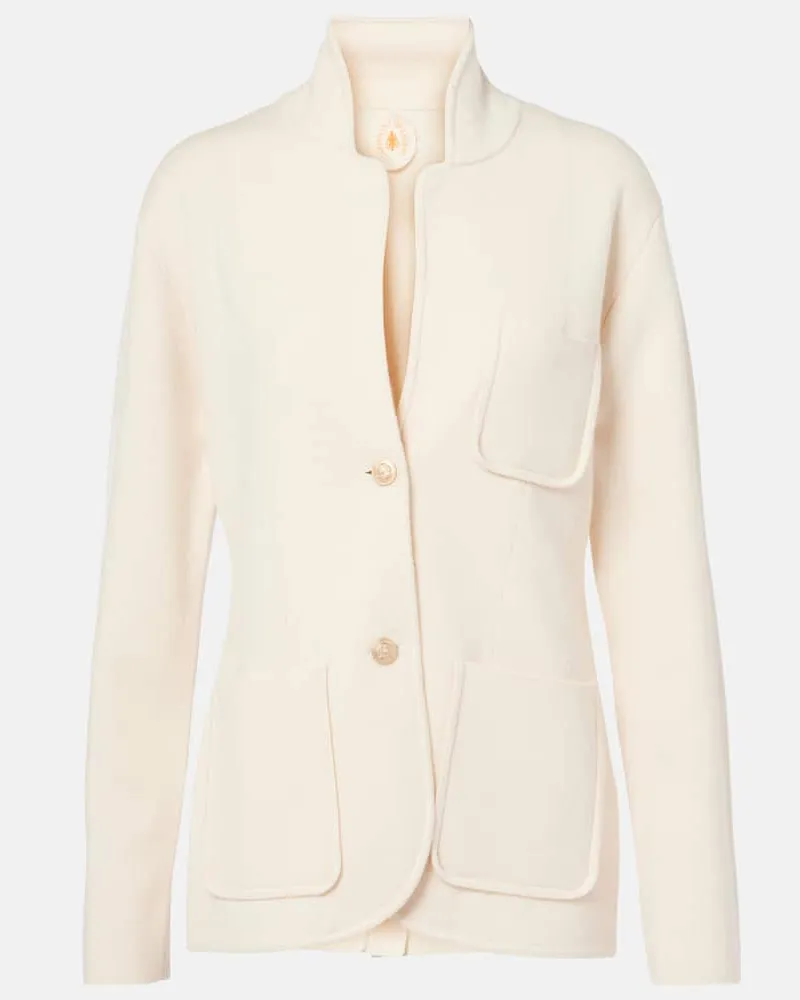 Jardin des Orangers Blazer aus Wolle und Kaschmir Beige