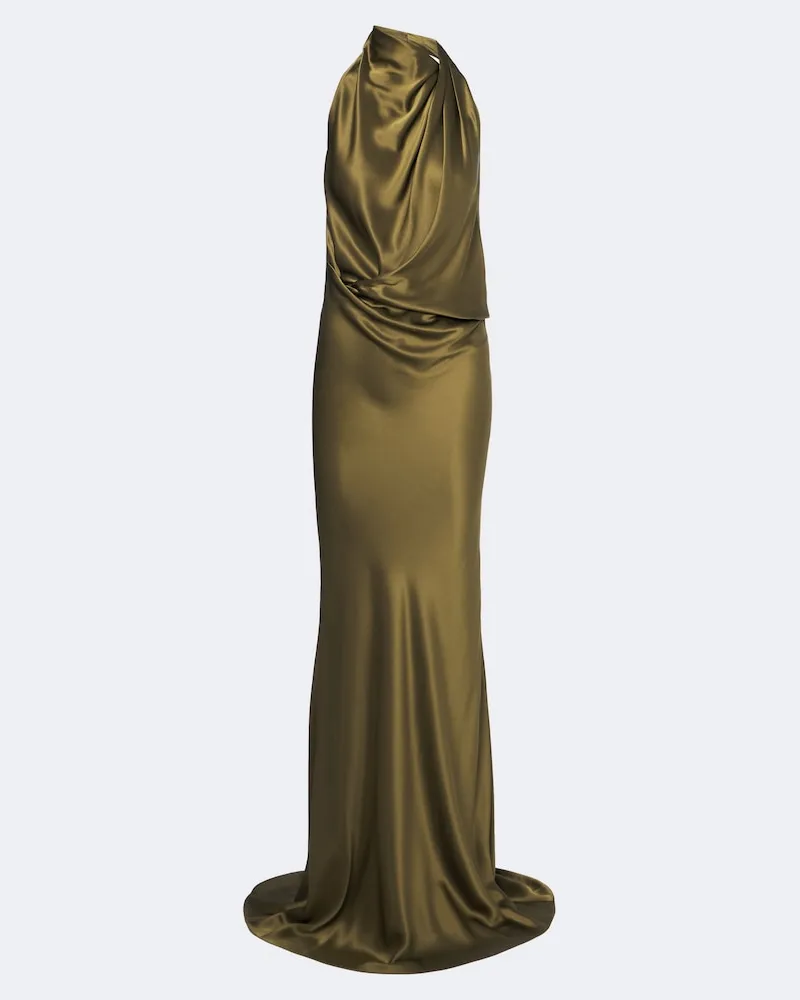 The Sei Robe aus Seiden-Charmeuse Grün