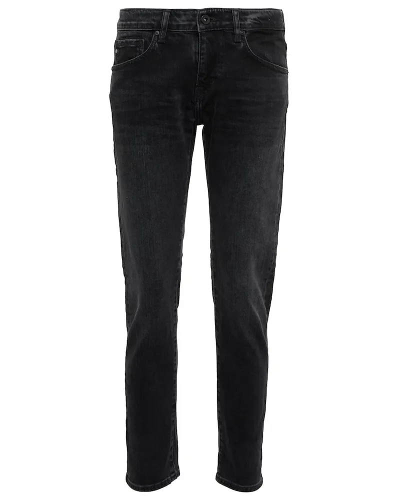 Adriano Goldschmied Mid-Rise Slim Jeans Ex-Boyfriend Schwarz