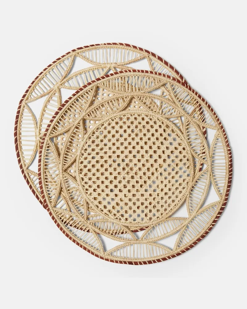 La DoubleJ Set Sol aus zwei Tischsets Beige
