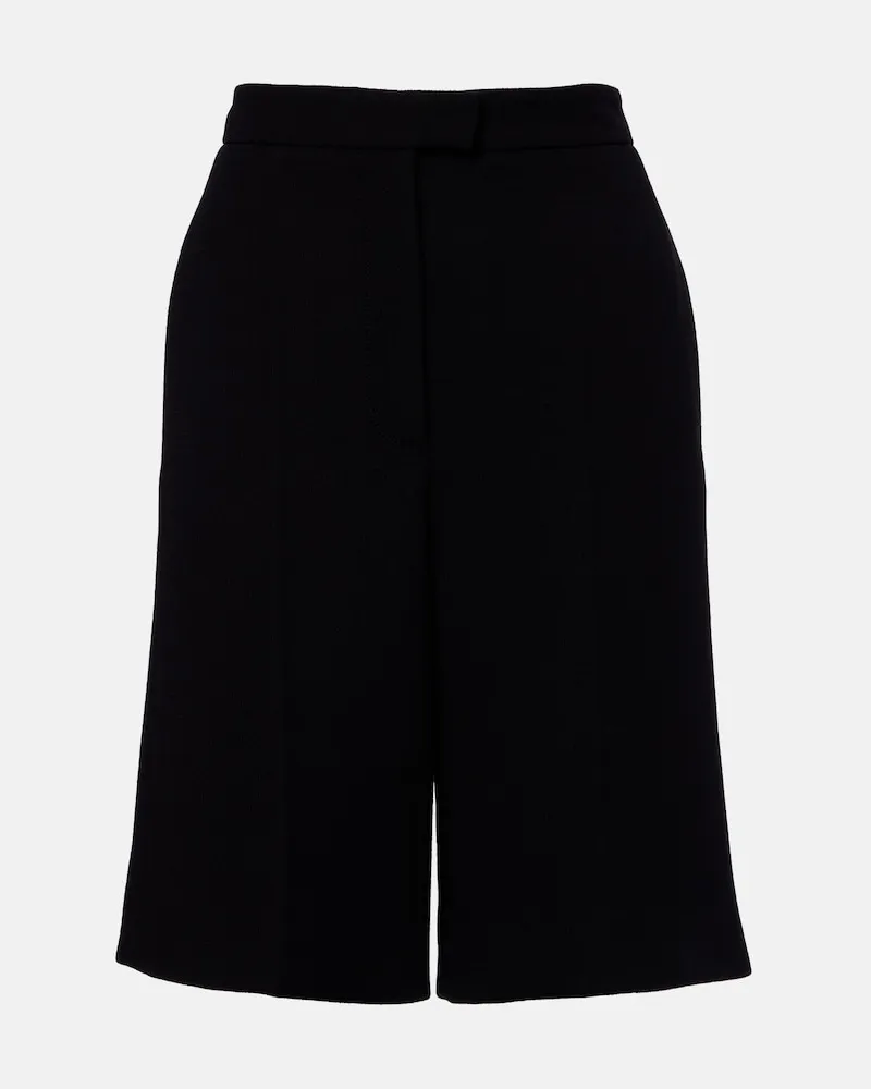 Valentino Garavani Bermuda-Shorts VGold aus Schurwolle Schwarz