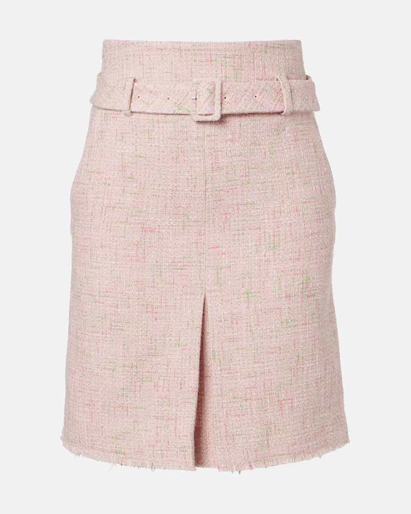 SHUSHU/TONG Bleistiftrock aus Tweed Rosa