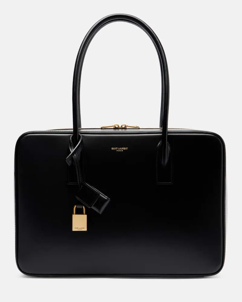 Saint Laurent Tote Bag Sac De Jour aus Leder Schwarz