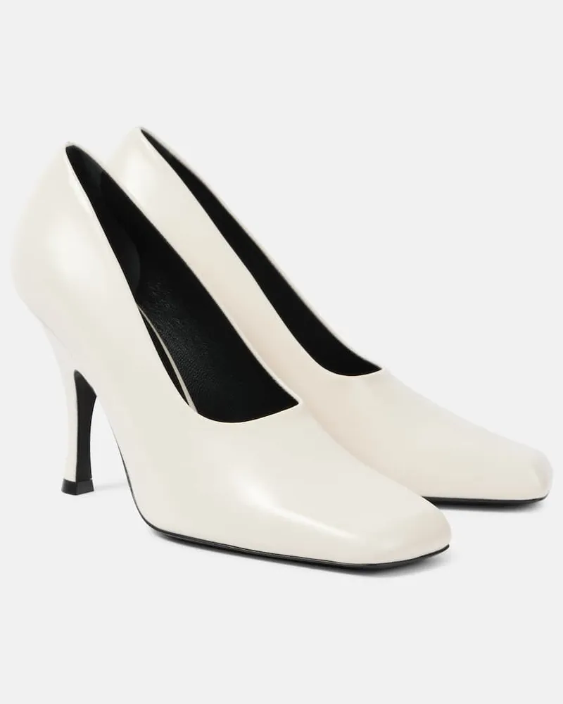 KHAITE Pumps Eva aus Leder Weiã