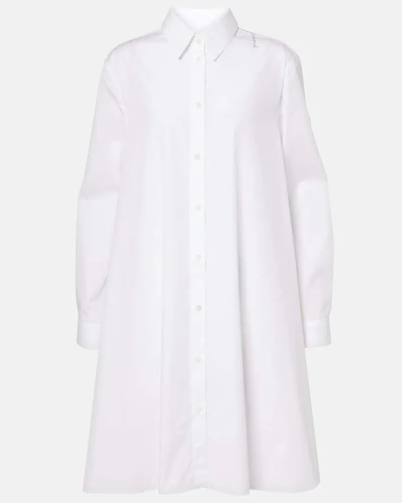 Marni Minikleid aus Baumwolle Weiß