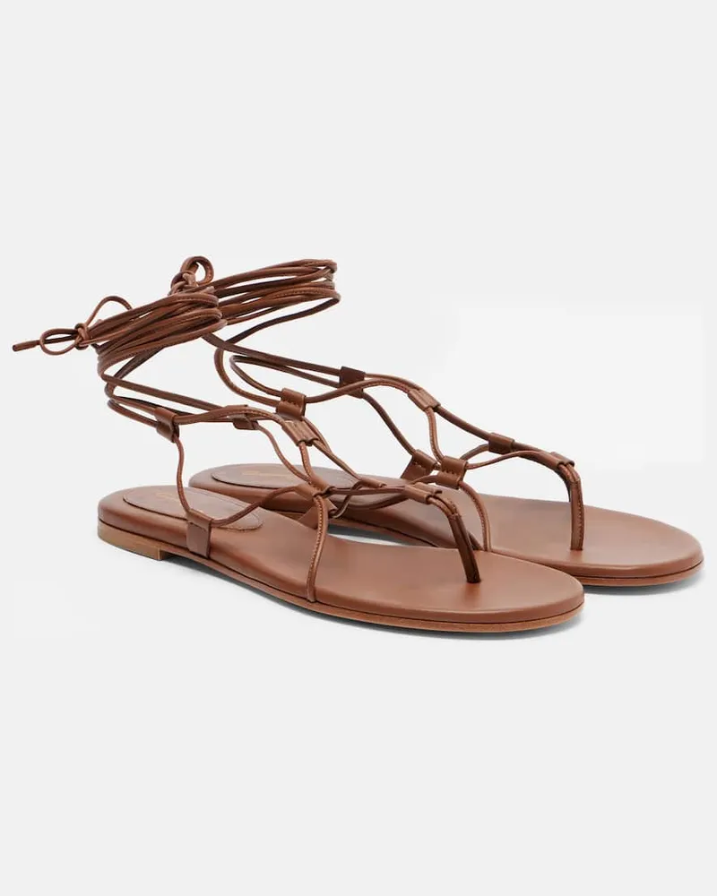 Gianvito Rossi Sandalen aus Leder Braun