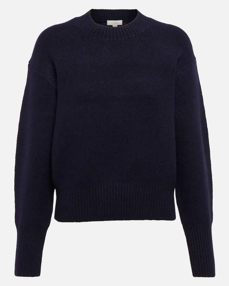 Vince Pullover aus einem Wollgemisch Blau