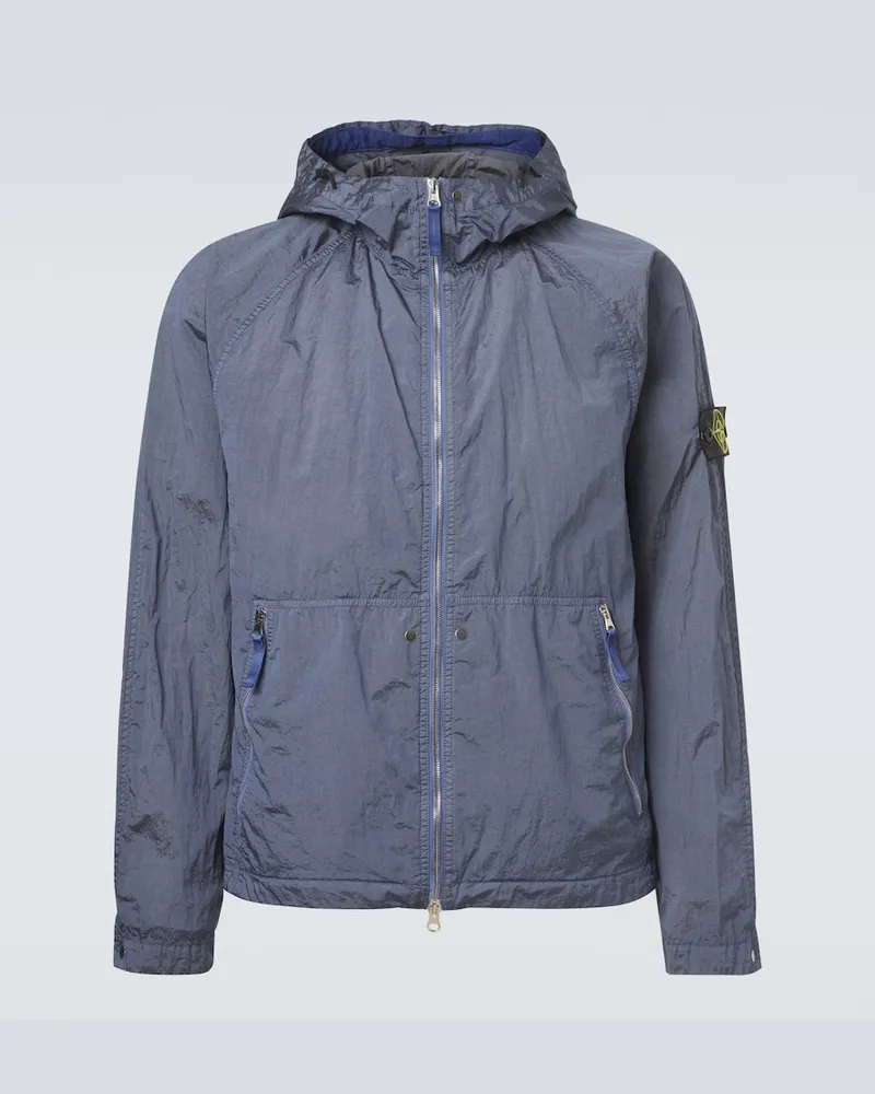 Stone Island Kapuzenjacke Blau