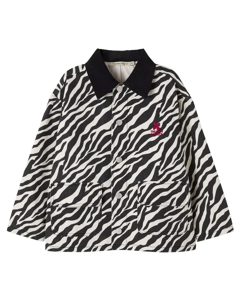 The New Society Jacke Dakota aus Baumwolle Schwarz