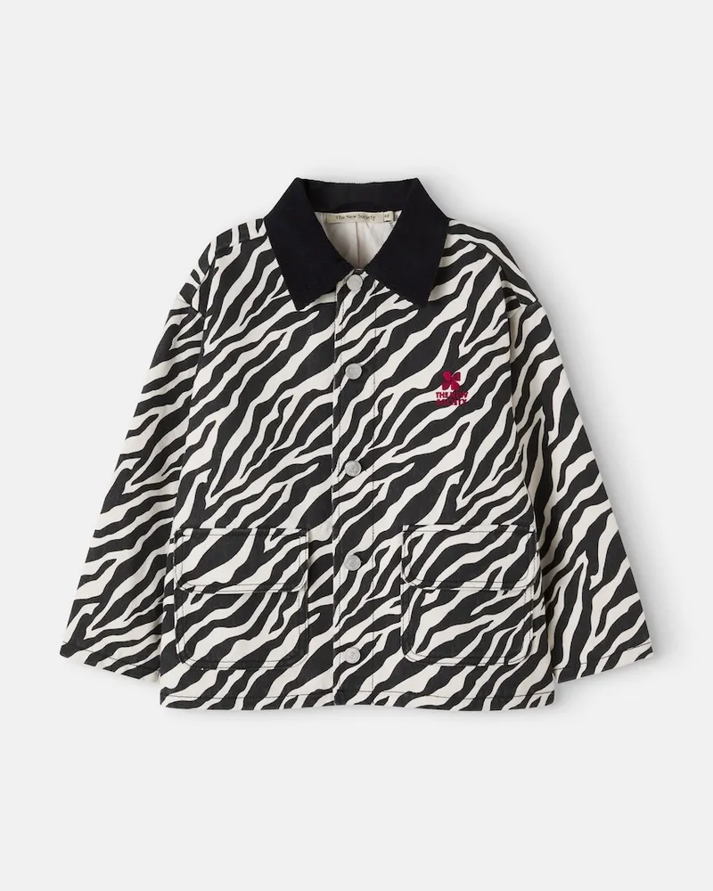 The New Society Jacke Dakota aus Baumwolle Schwarz