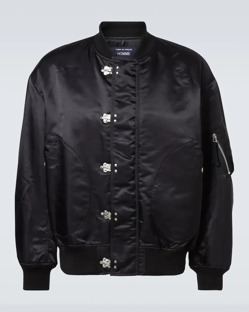 Comme des Garçons Comme des Garçons Homme Bomberjacke aus Twill Schwarz