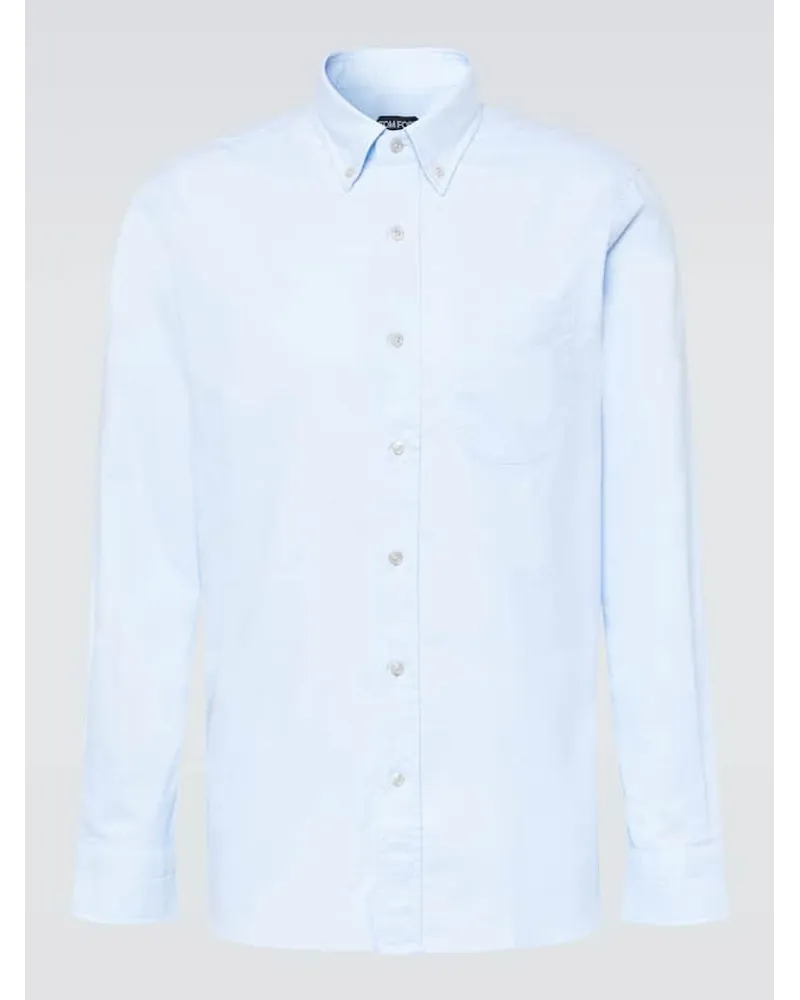 Tom Ford Hemd aus Baumwolle Blau
