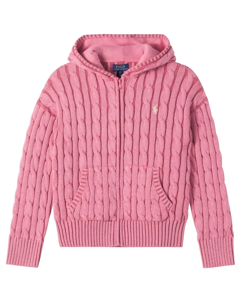Ralph Lauren Kapuzenjacke aus Baumwolle Rosa
