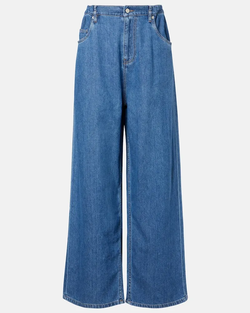 Proenza Schouler Wide-Leg Jeans Salome Blau