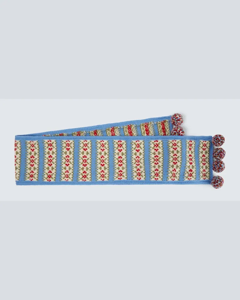 BODE Schal Wedgewood aus Schurwolle Multicolor