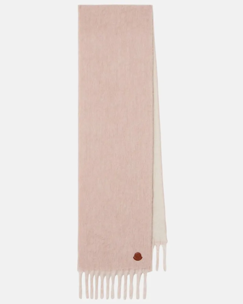 Moncler Schal aus einem Alpakawollgemisch Rosa