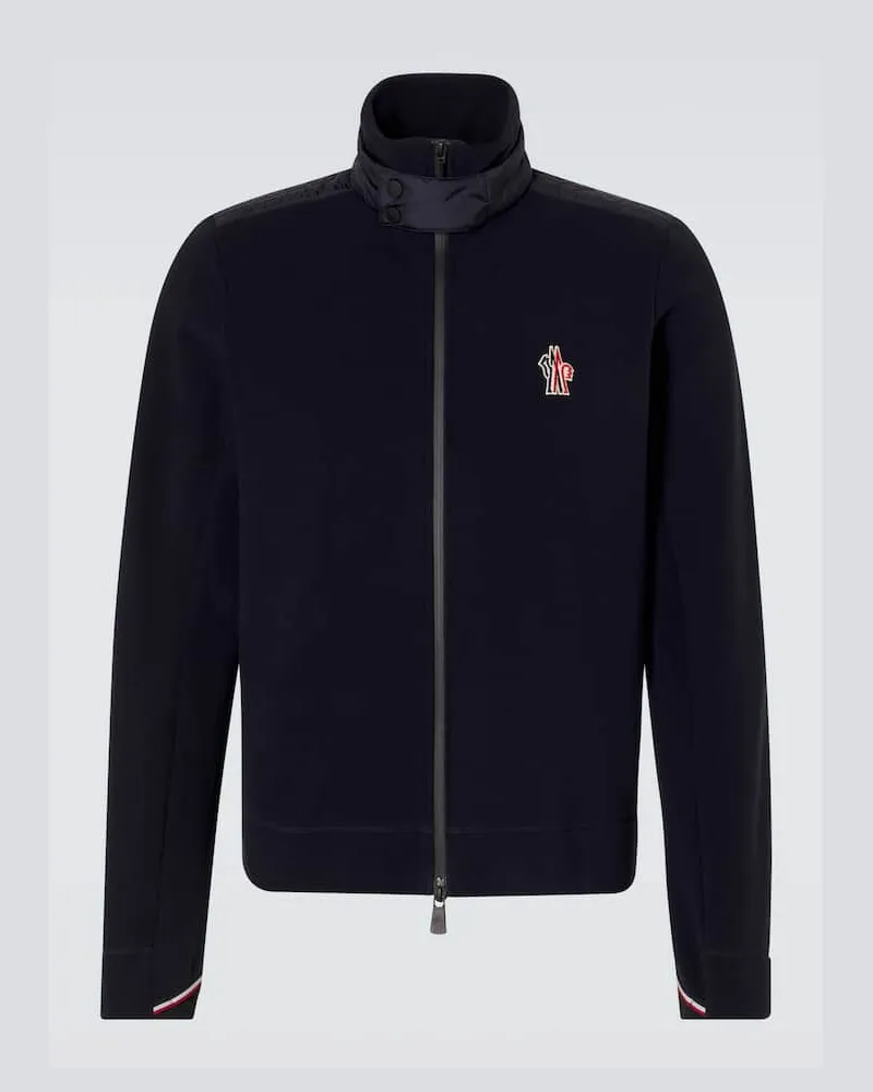 Moncler Jacke aus Fleece Blau