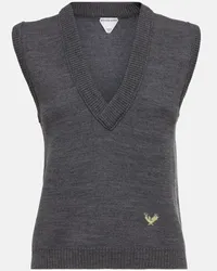 Bottega Veneta Top aus Wolle Grau