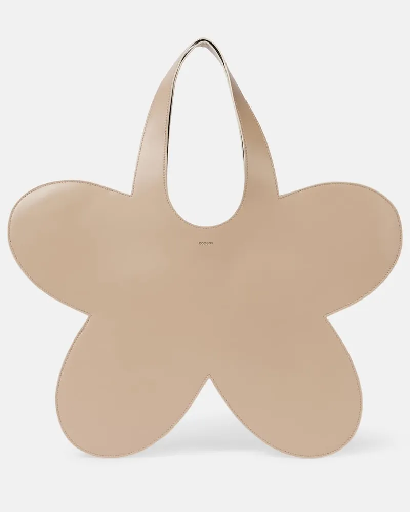 COPERNI Tote Bag Flower aus Leder Beige