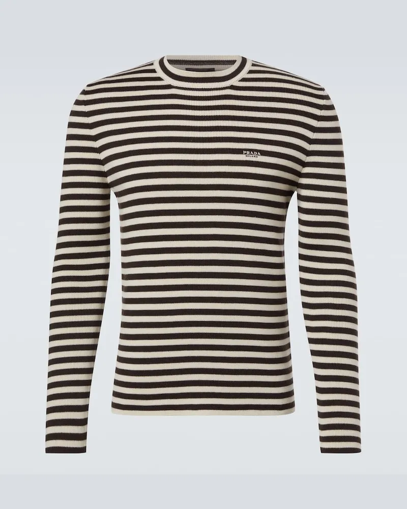 Prada Pullover aus Schurwolle Beige