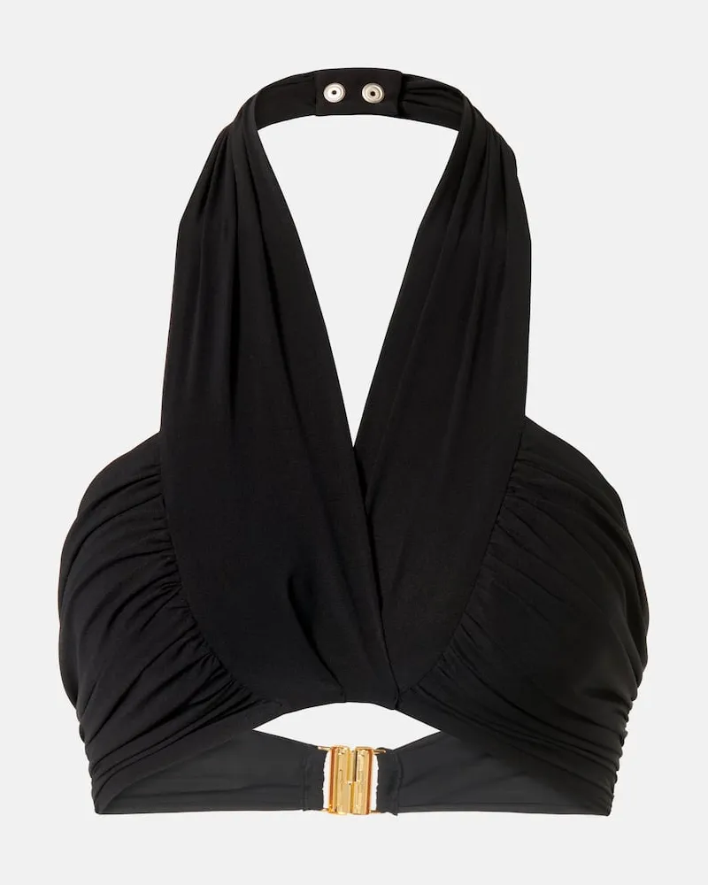 Balmain Bikini-Oberteil Schwarz